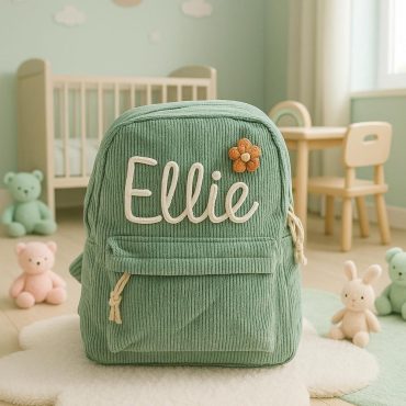 Custom Toddler Backpack, Custom Kids Bag with Name, Preschool School Bag with 3D Crochet Name, Birthday Gift for Boy, Back to School