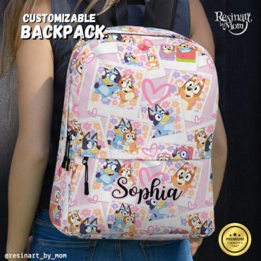 Blue Dog Backpack for Kids – Cute Pink Toddler School Bag – Lightweight Preschool Bookbag – Gift for Boys & Girls