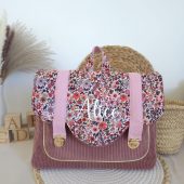 Children's school bag / girls' school bag / rectangular school bag / velvet school bag / personalized school bag