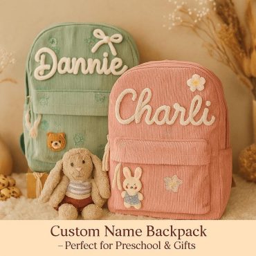 Personalized Toddler Backpack with Name | Custom Kids School Bag | Preschool Book Bag for Boys & Girls | Monogram Baby Gift