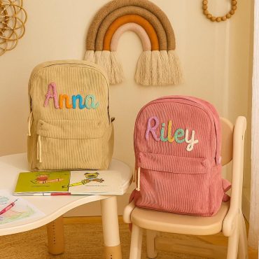 Personalized Toddler Backpack, Custom Kids Bag with Name, Preschool School Bag with 3D Crochet Name,Cute School Gift for Kids,Back to School