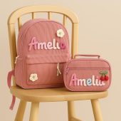 Personalized Toddler Backpack Lunch Bag, Custom Bag with Name, Preschool School,  Birthday Gift for Boy, Back to School, Book Bag