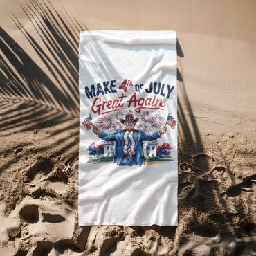 Trump Towel, Trump Towel Beach, Make 4th of July Great Again Trump, Funny Trump 4th of July, Patriotic Beach Towel, Funny Summer MAGA Towel