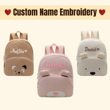 Embroidery Personalized Kids Backpack, Custom toddler backpack, Kids Backpack With Name, Kids School Bag, Kids Backpack, Back to shool gift