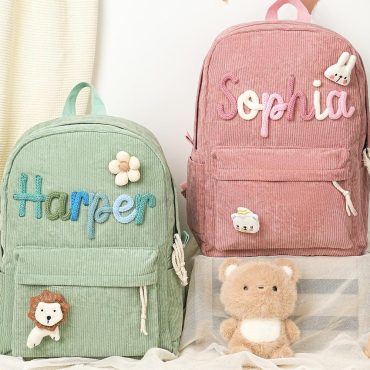 Personalized Kids Name Backpack,Custom Toddler School Bag,Back To School Gift,Kids Book Bag,Handmade School Bag for Kid,Children's Backpack