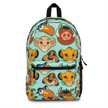 Lion King Animal Kingdom Backpack, Travel Disney Bag, Cartoon School Bag, Animal Print Backpack, Perfect Birthday Gift, Disney Inspired