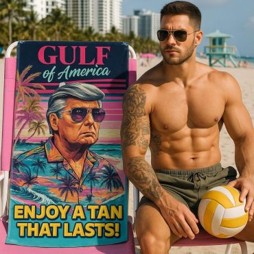 Gulf Of America Beach Towel Gulf Of America Bath Towel Patriotic Vacation Towel Summer Pool Party Towel Florida Beach Towel Gift