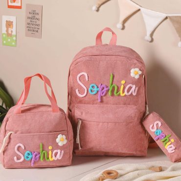 Custom Kids Backpack With Name, School Bag, Toddler Book Bag, School Bag for Kids, Children's Backpack, Personalized Kids Backpack Lunch Bag