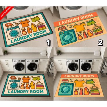 Laundry Room Rug,Cute Laundry Room Rug,Personalizable Rug,Custom Rug,Laundry Mat,Gift For Mom,Laundry Room Mat,Laundry Rug,Gifts For Her