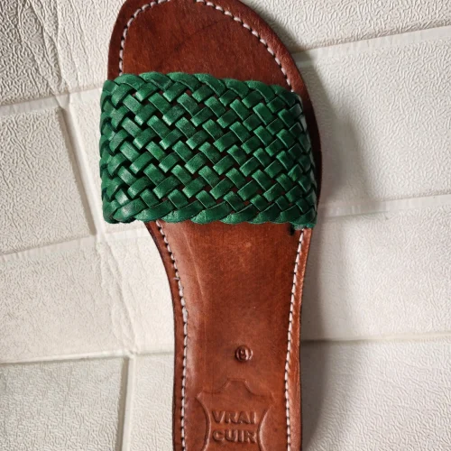 Women’s Braided Leather Summer Moroccan Sandals